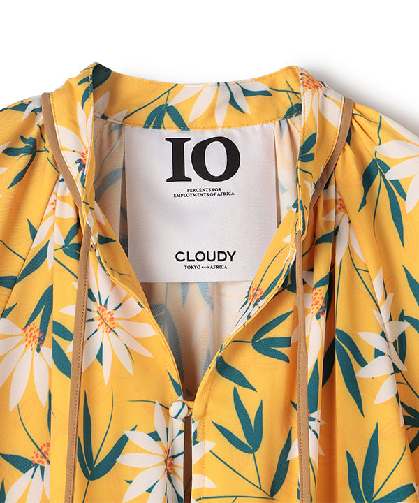 One-piece with Textile Pattern BEIGE