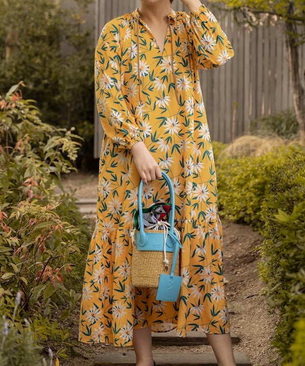 One-piece with Textile Pattern BEIGE