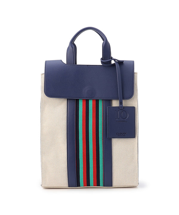 Two Tone Kente Shoulder Bag（Medium）NAVY | バッグ | CLOUDY公式