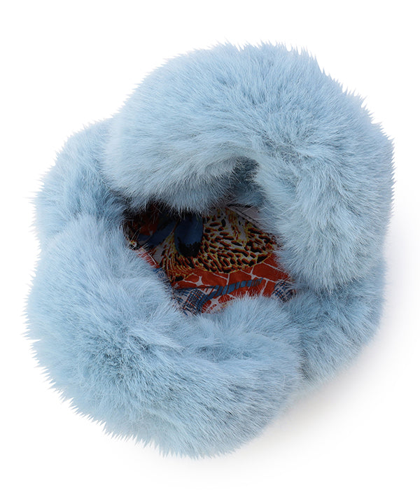 Eco Fur Tote Bag (Small) SAX
