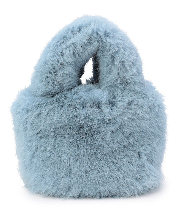 Eco Fur Tote Bag (Small) SAX