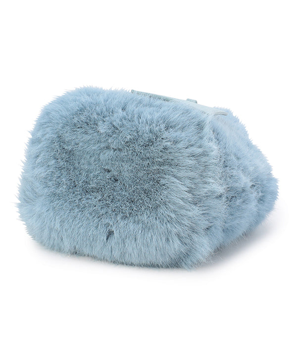 Eco Fur Tote Bag (Small) SAX