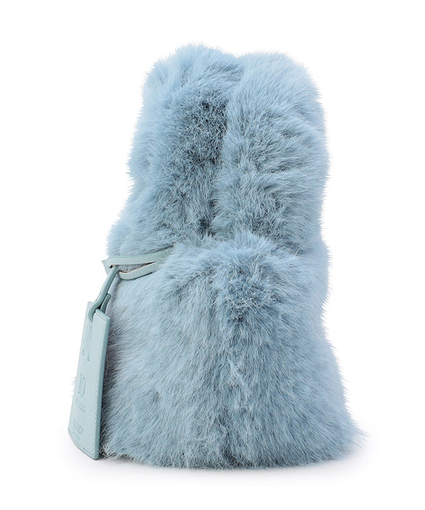 Eco Fur Tote Bag (Small) SAX