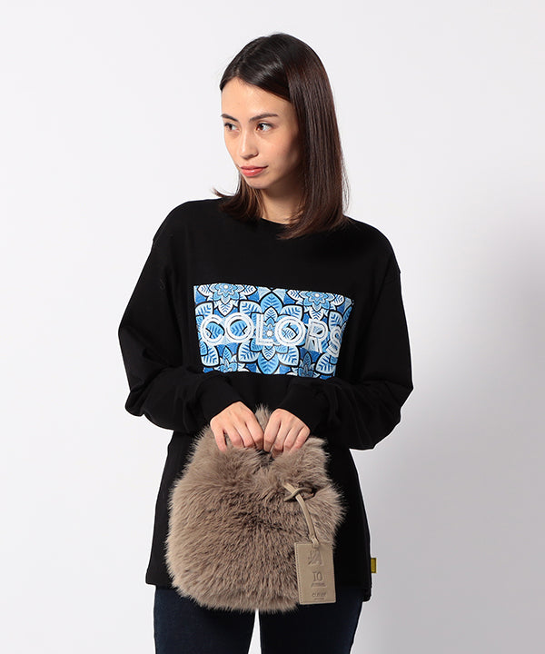 Eco Fur Tote Bag (Small) SAX