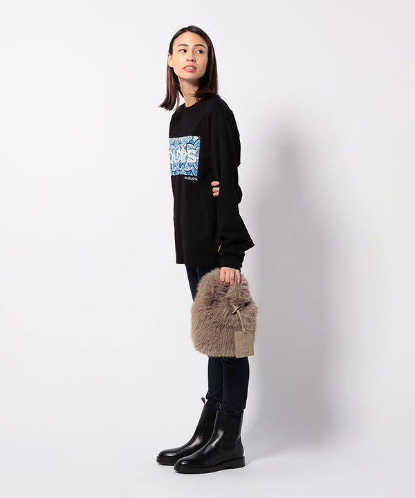 Eco Fur Tote Bag (Small) SAX