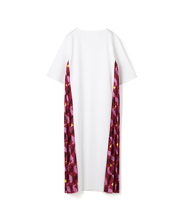 Side Pleated One-piece PINK