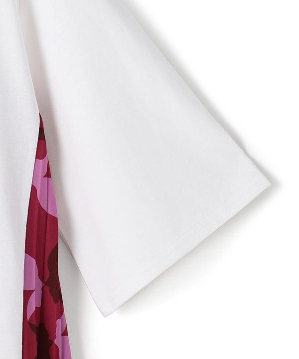 Side Pleated One-piece PINK