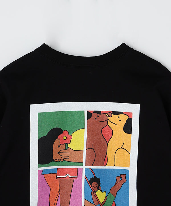 Long Sleeve T-Shirts FOUND LOVE IN THE PARK BLACK