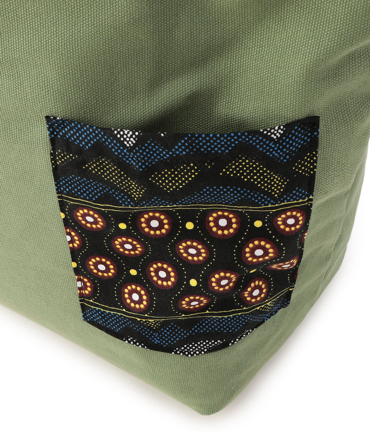 Colored Canvas Tote (Large) KAHKI