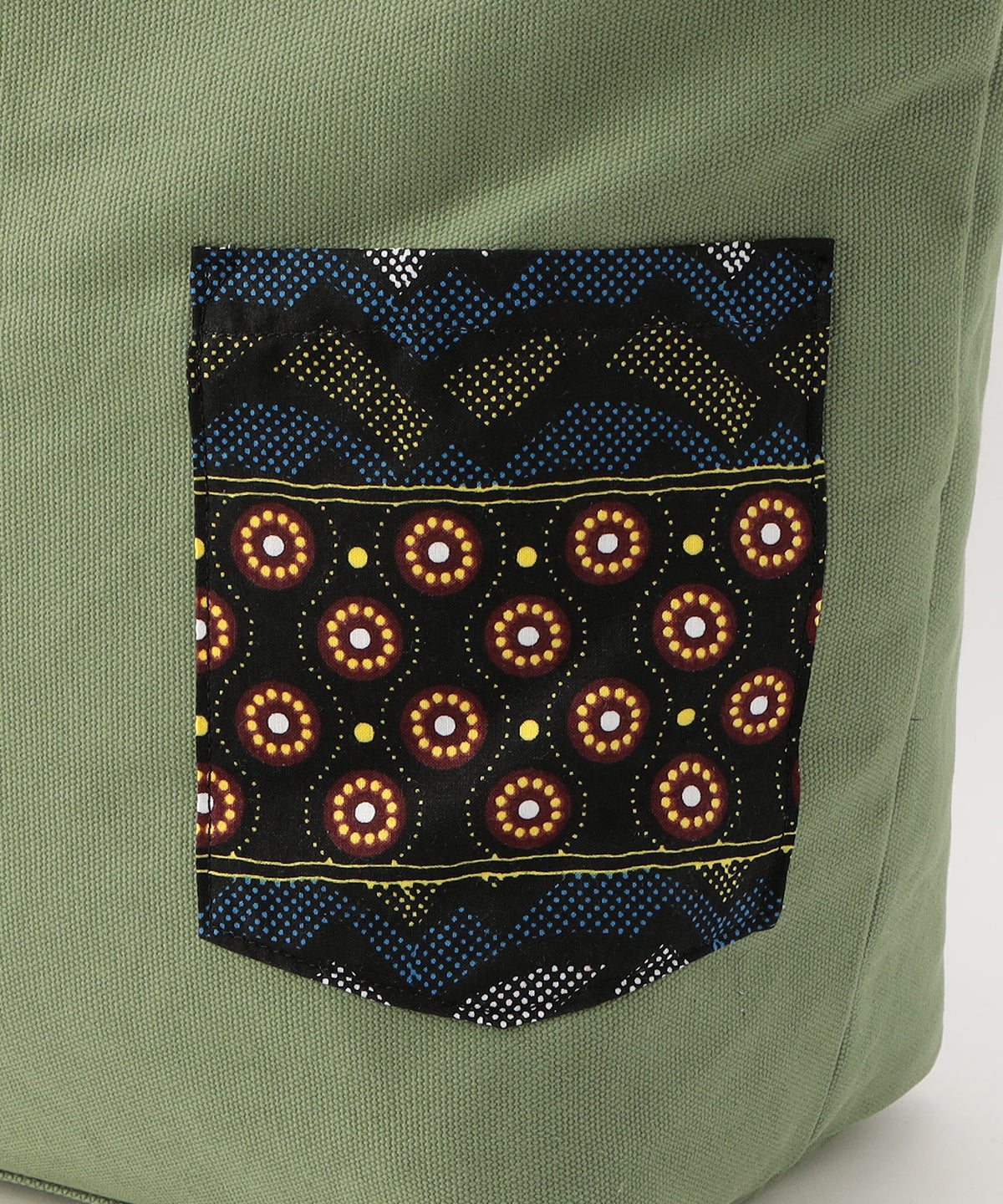 Colored Canvas Tote (Large) KAHKI