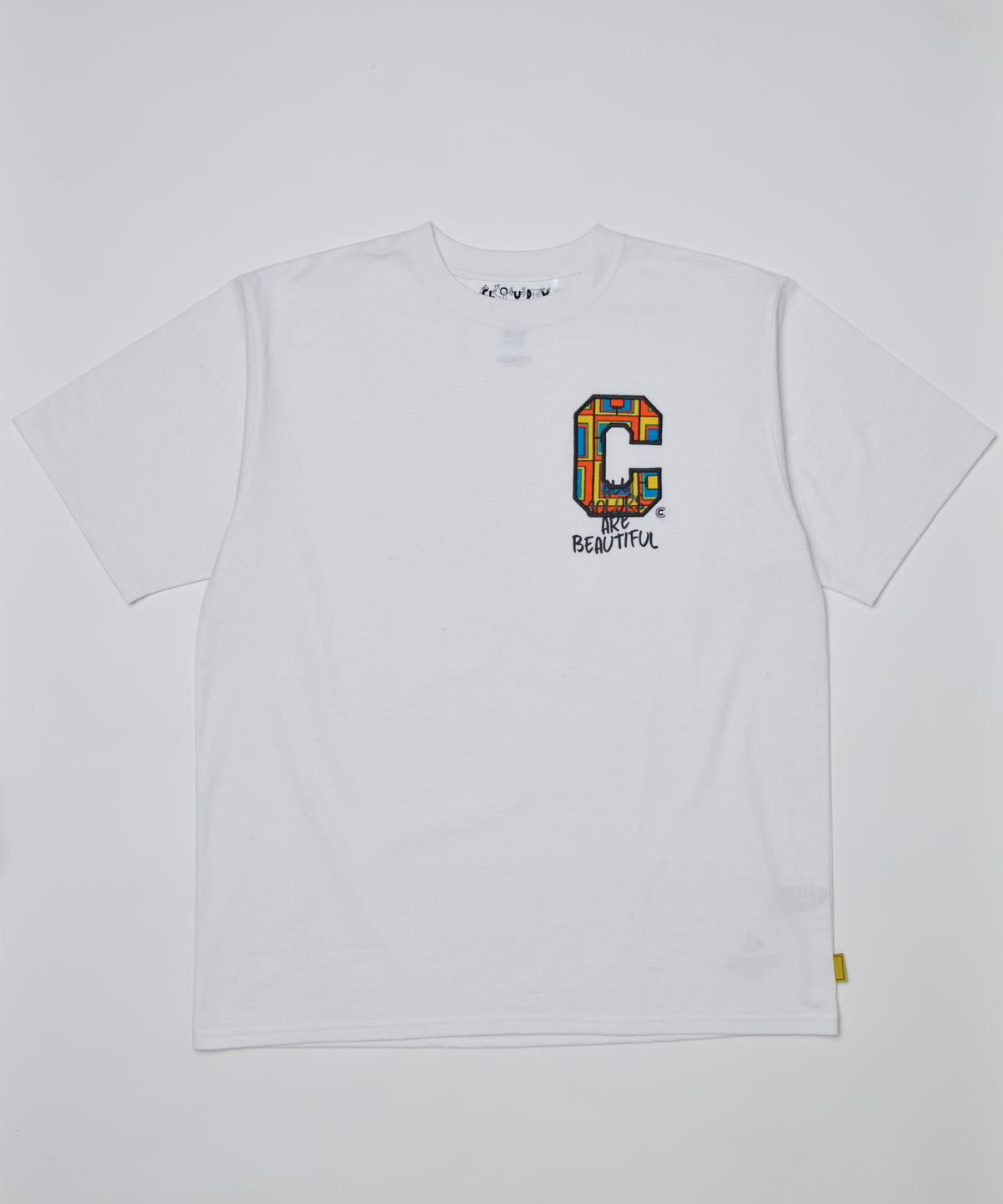 Park T-shirts Front C Print Half Sleeve WHITE