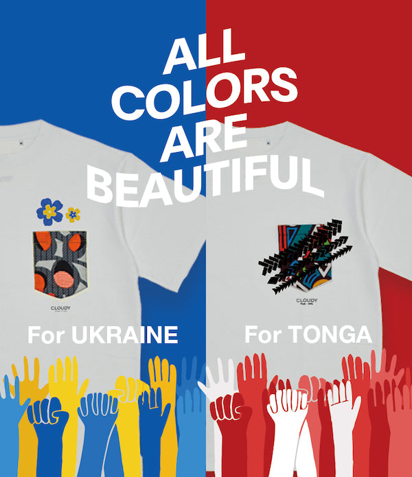 【For TONGA】Charity Pocket T-SHIRTS Uneck 621