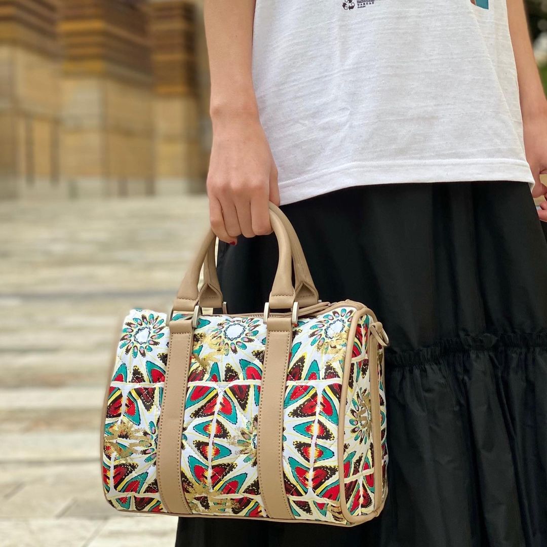 Boston Kitenge Bag Small GRAY