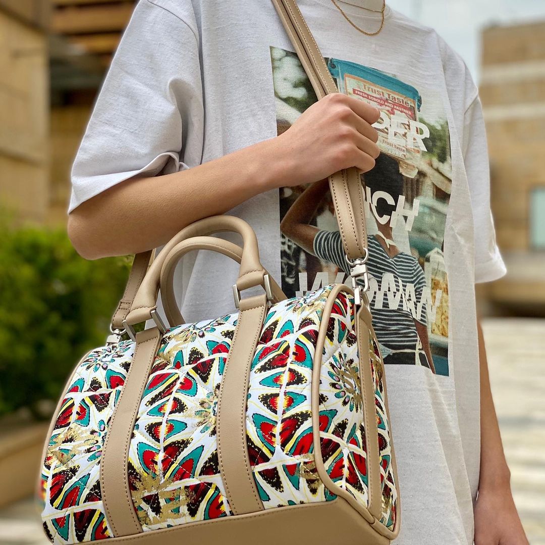 Boston Kitenge Bag Small GRAY
