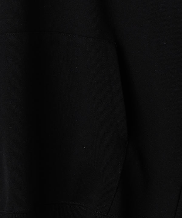 Recycled Sweat Parka CLOUDY LOGO BLACK