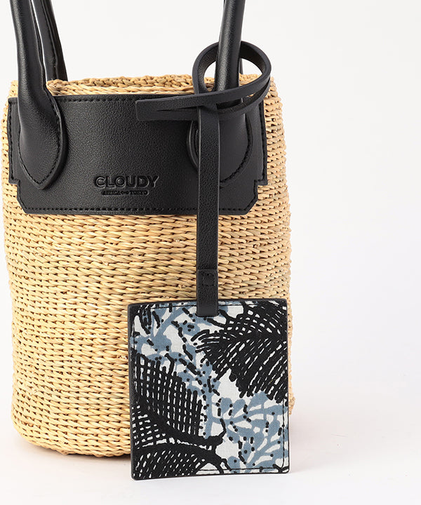 Tube Basket × Fake Leather handle BLACK