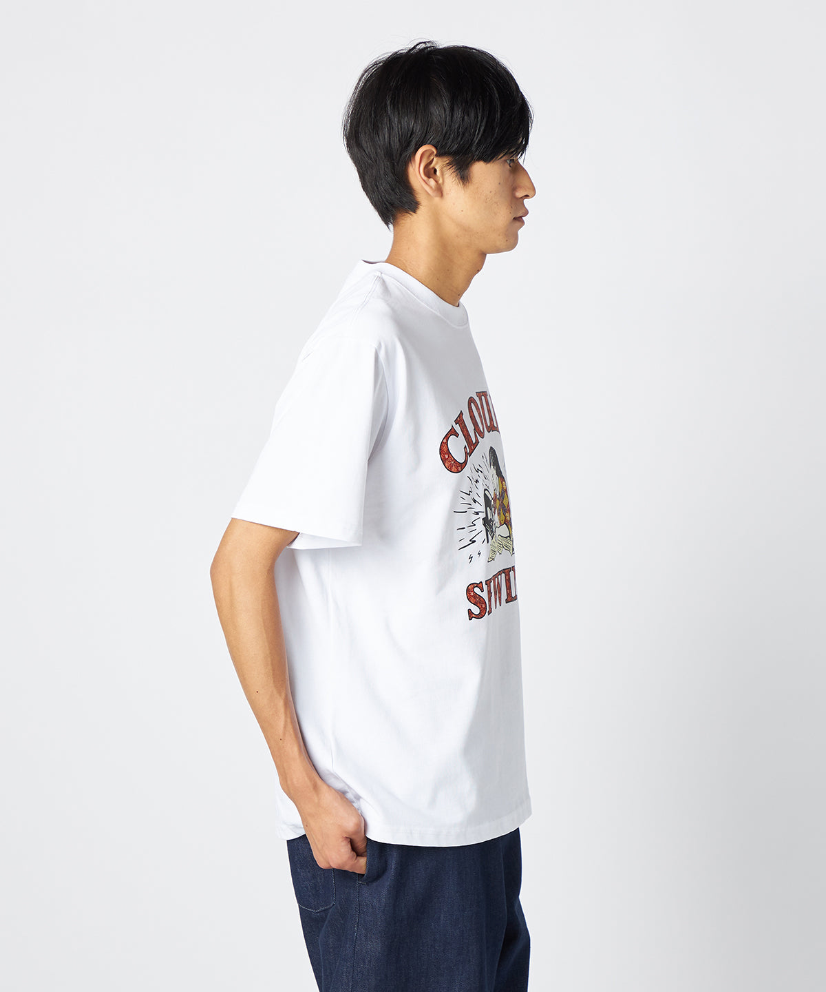 Lunch T-shirts CLOUDY SEWING WHITE