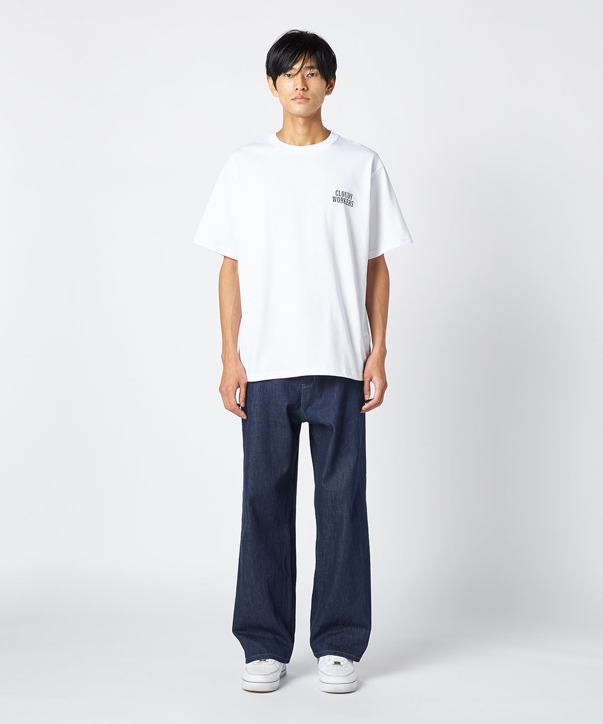Lunch T-shirts CLOUDY WORKERS  WHITE