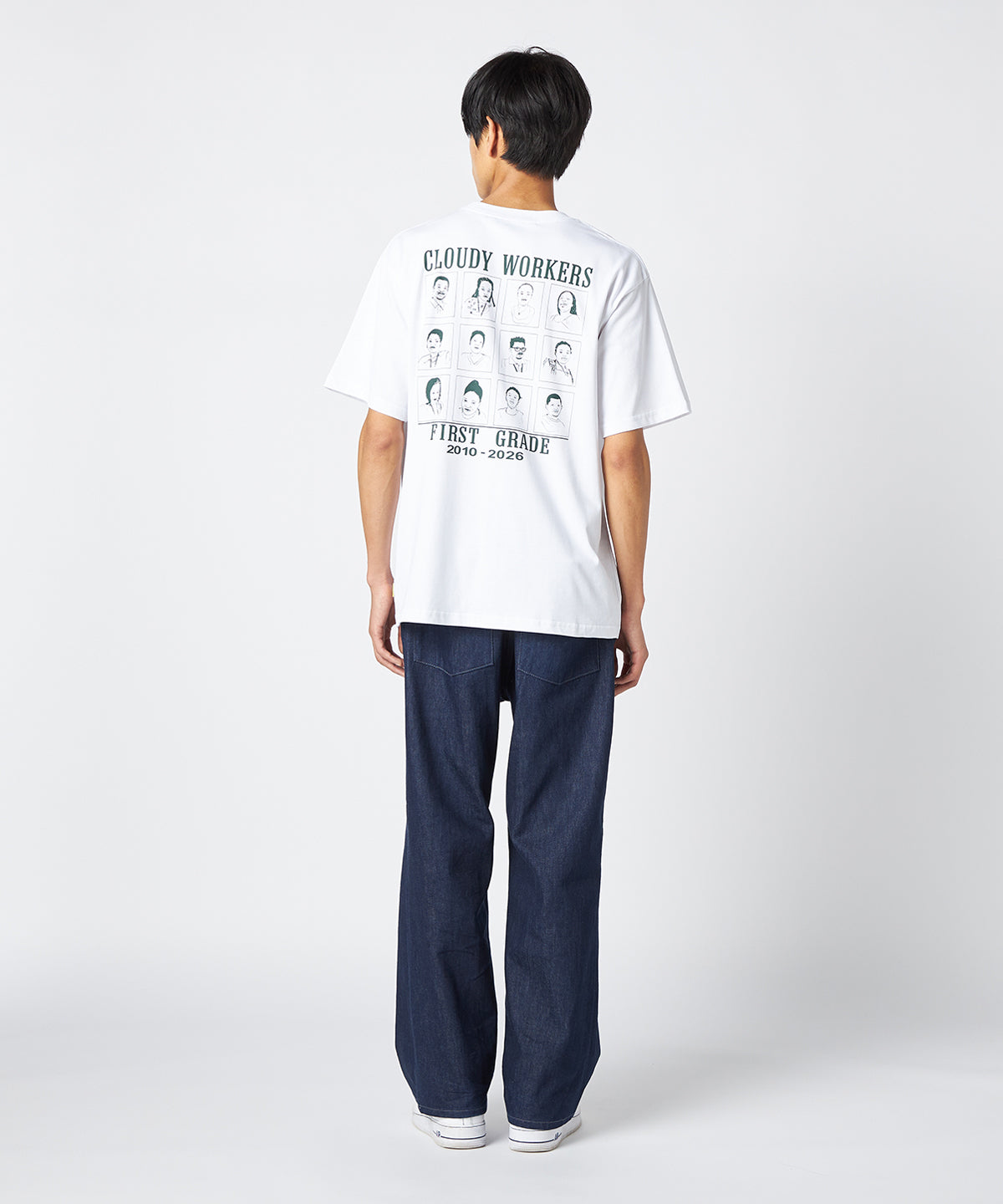 Lunch T-shirts CLOUDY WORKERS  WHITE