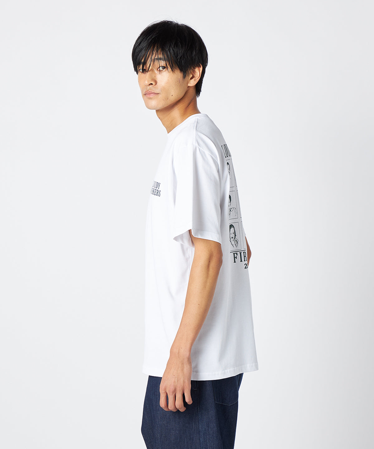 Lunch T-shirts CLOUDY WORKERS WHITE