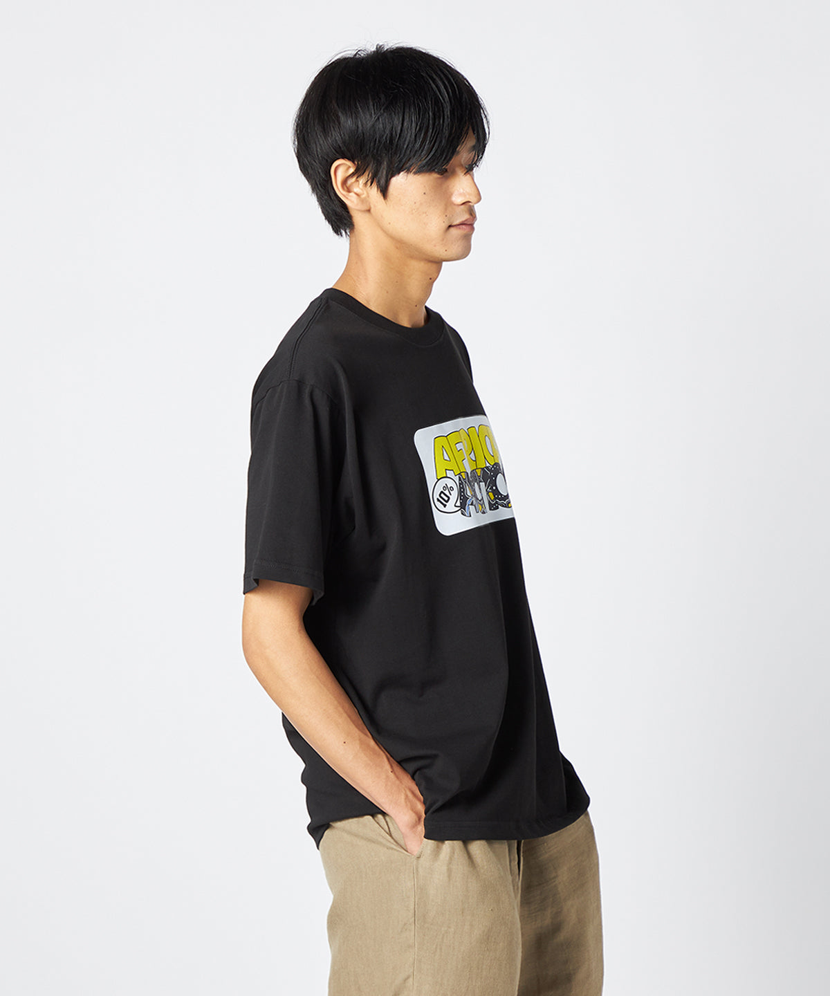 Lunch T-shirts AFRICA10%ACTION  WHITE