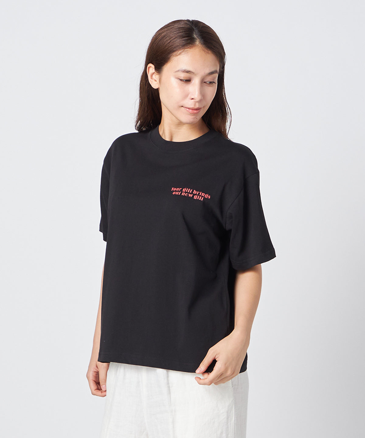 Lunch T-shirts GIFT MEET GIFT BLACK