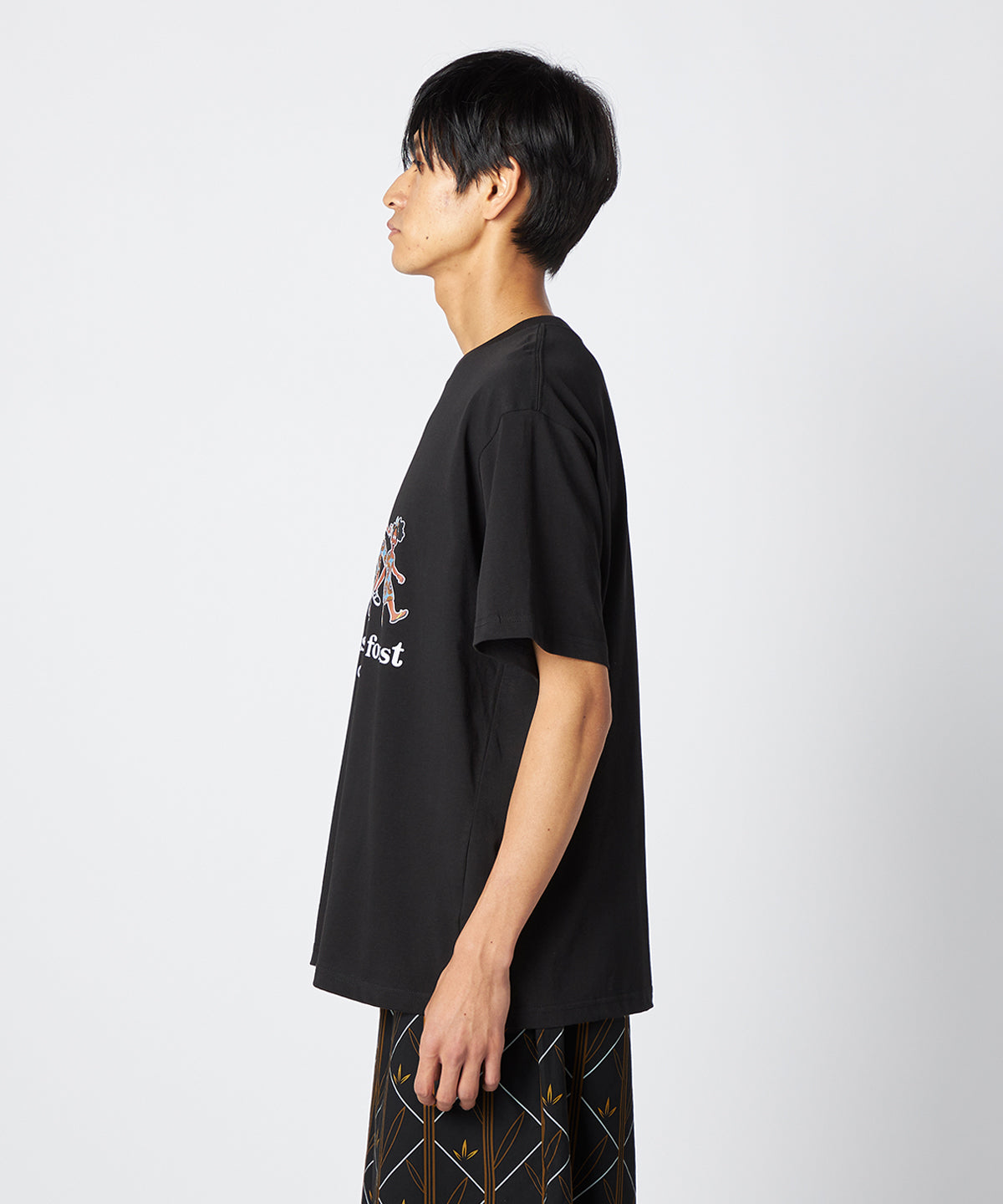 Lunch T-shirts Family is like a forest BLACK