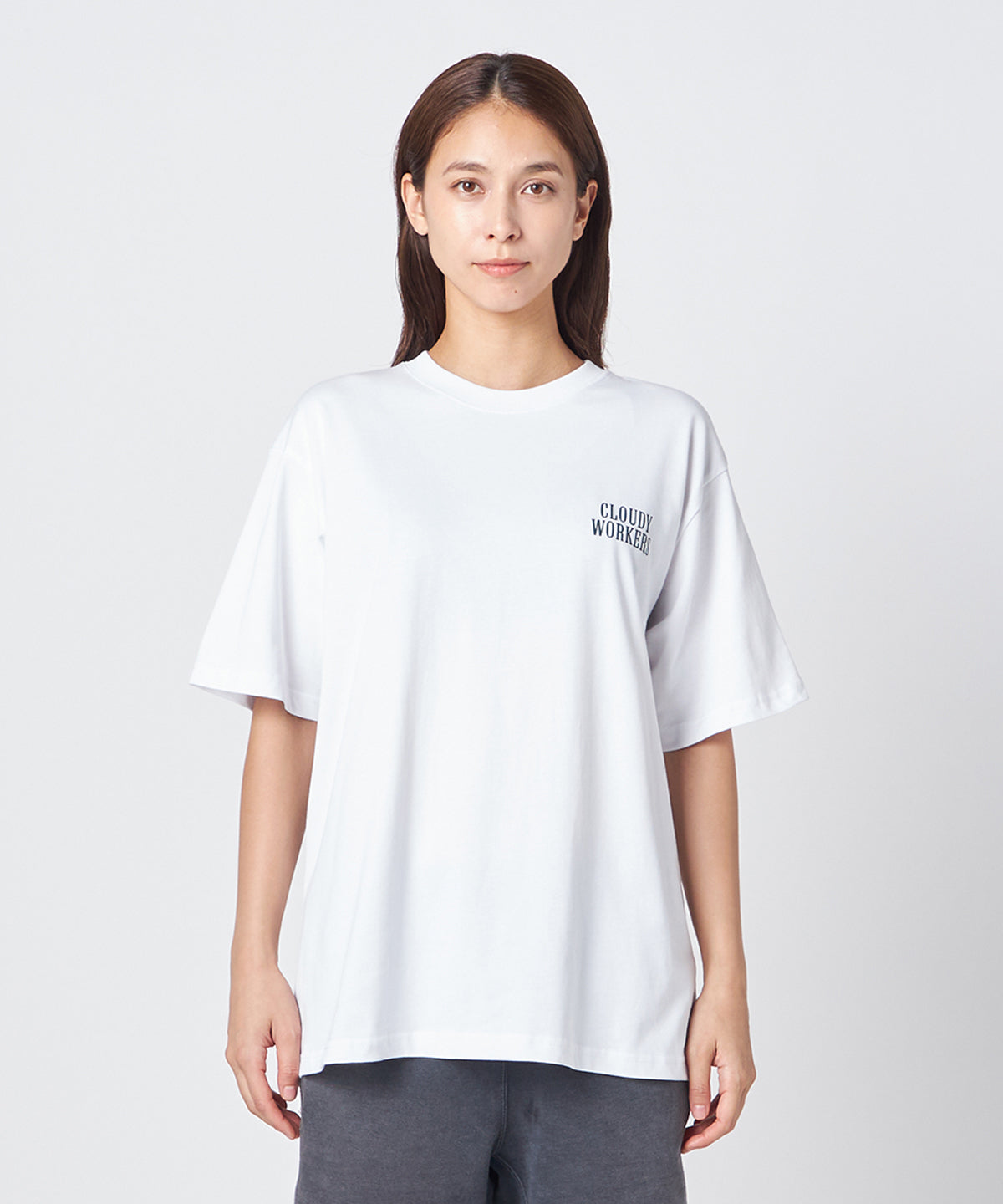 Lunch T-shirts CLOUDY WORKERS  WHITE