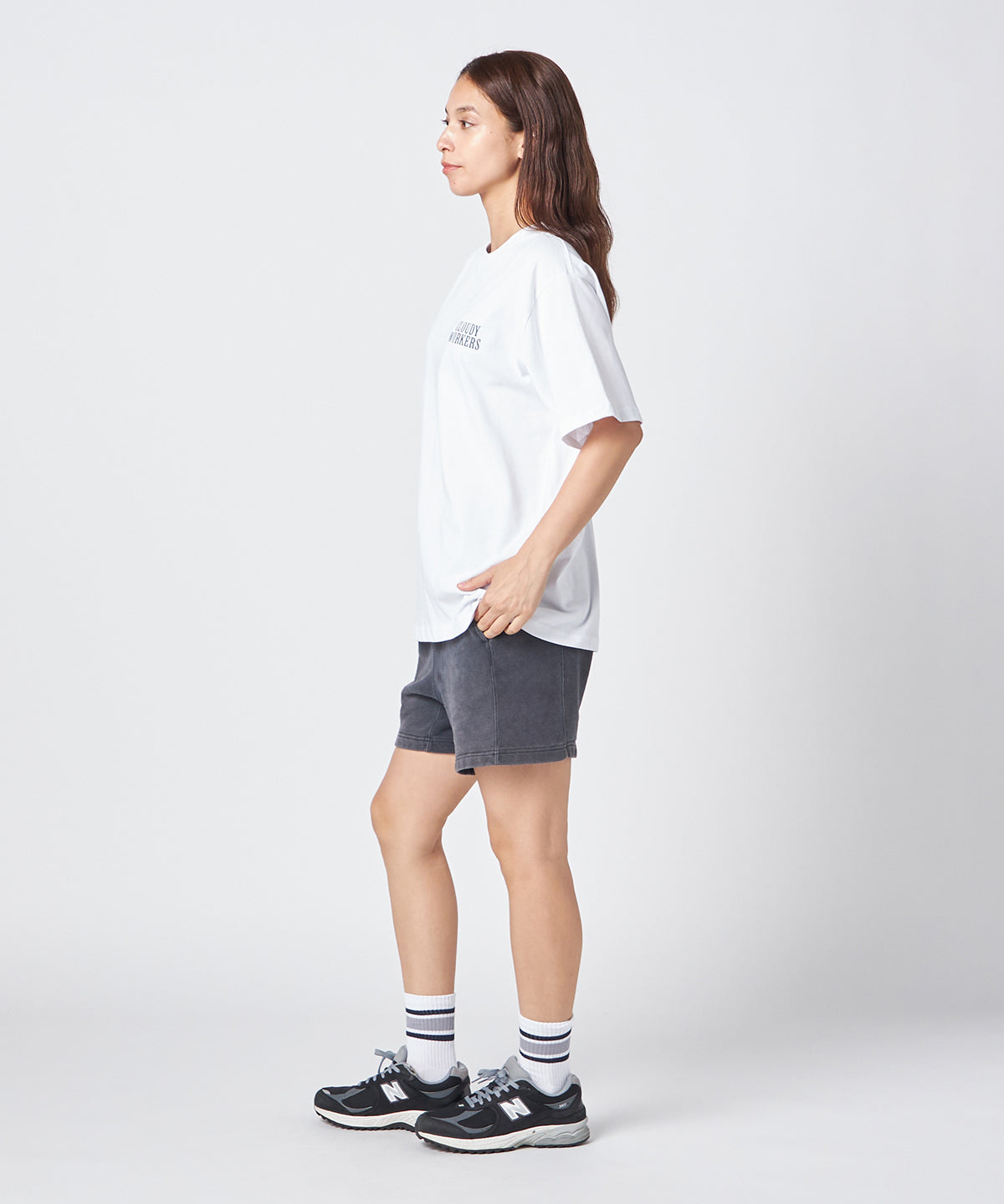 Lunch T-shirts CLOUDY WORKERS  WHITE