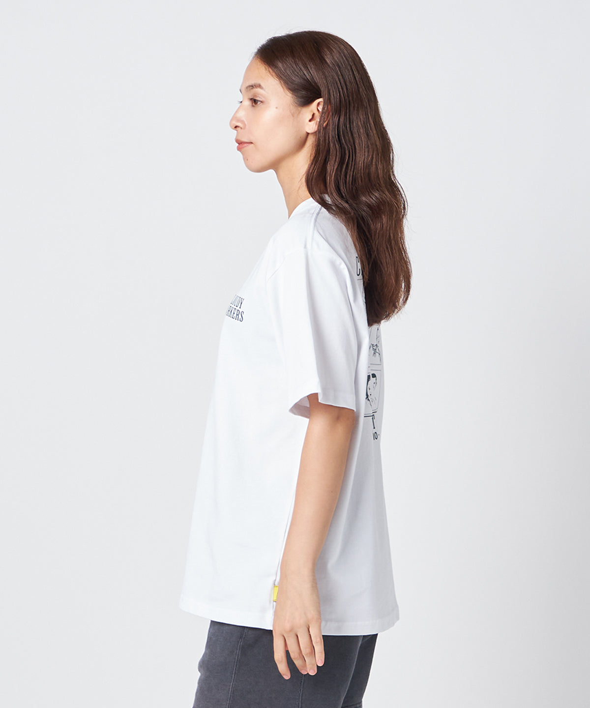 Lunch T-shirts CLOUDY WORKERS  WHITE