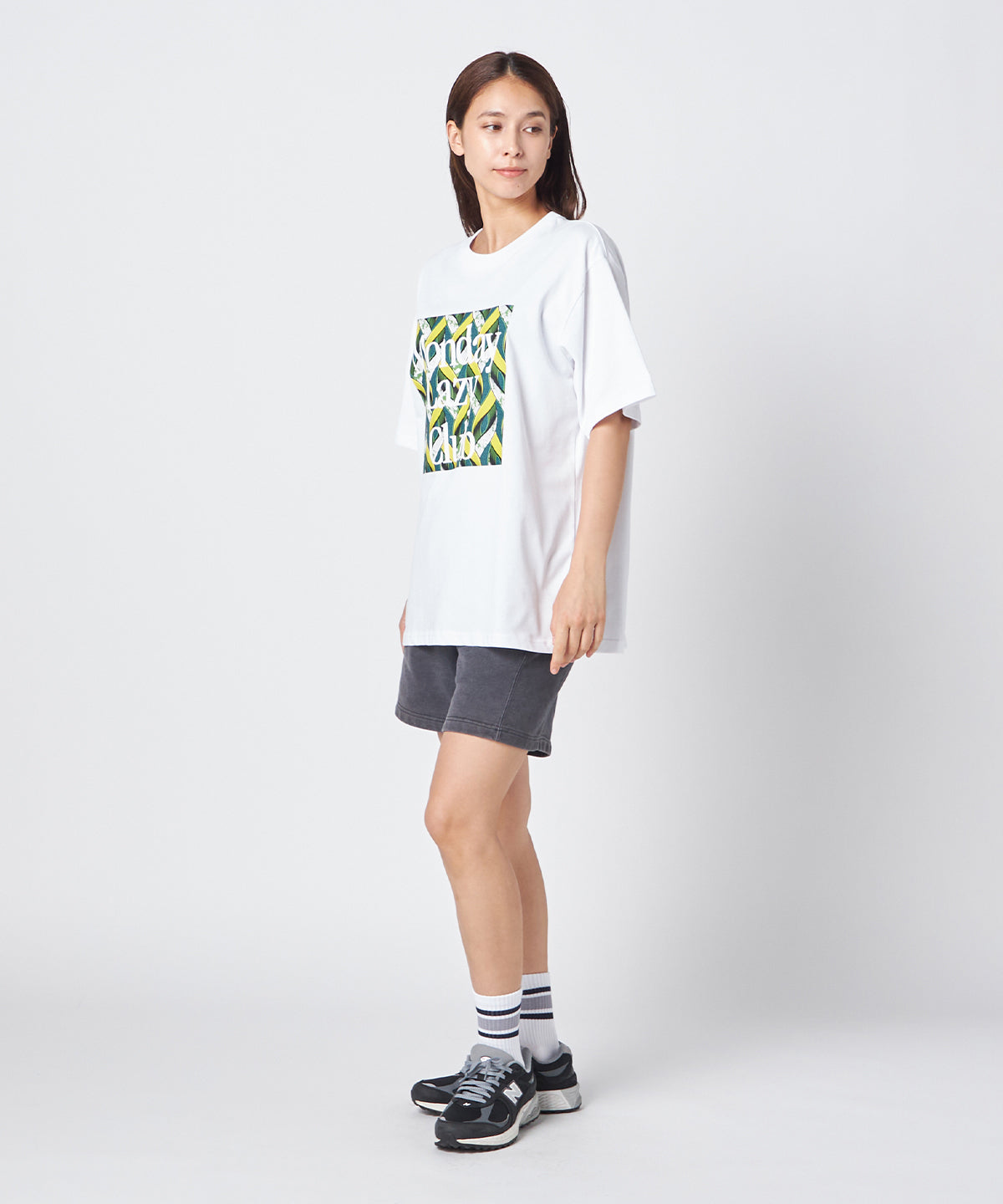 Lunch T-shirts Monday Lazy Club WHITE