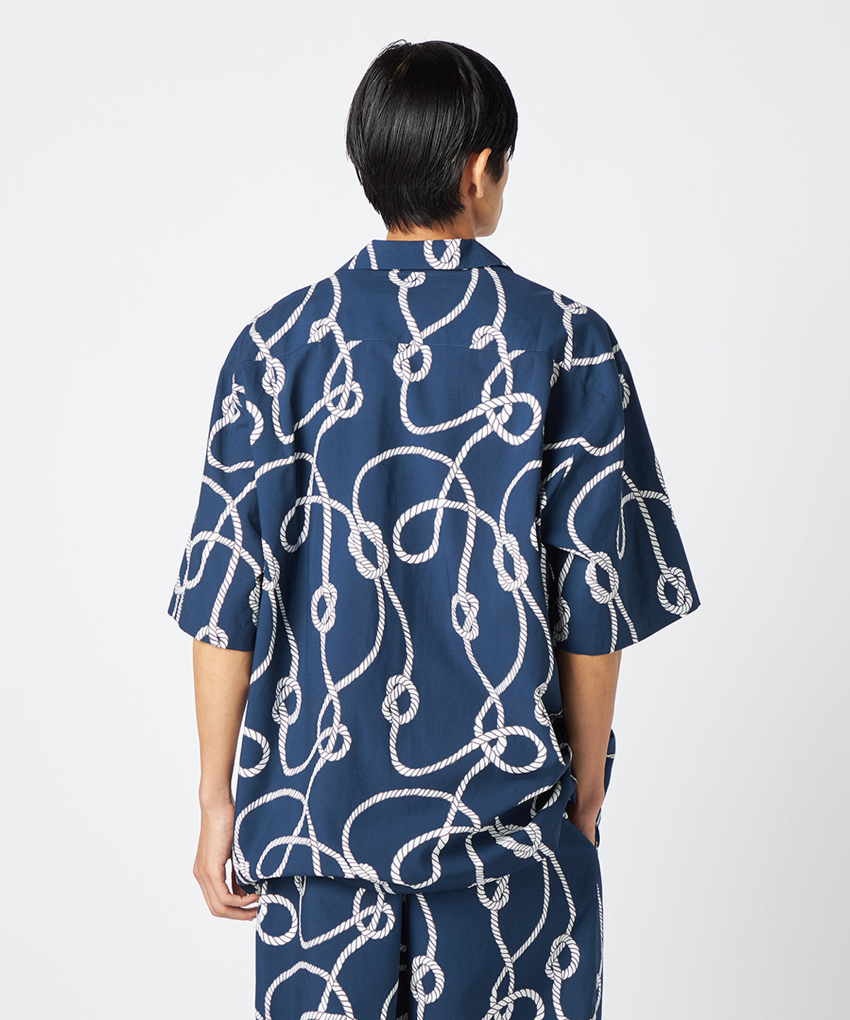 African Textile Shirt NAVY