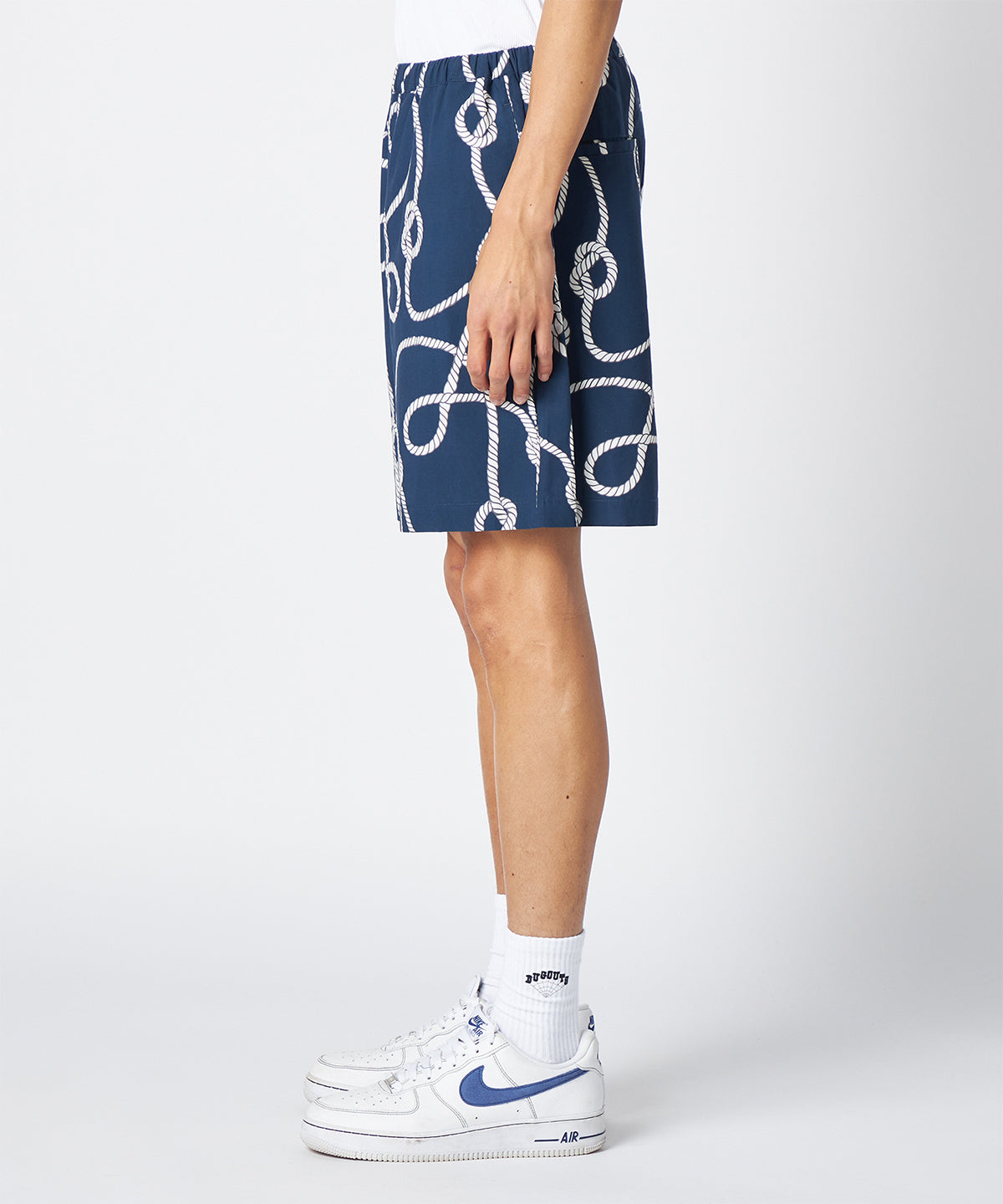 African Textile Shorts NAVY