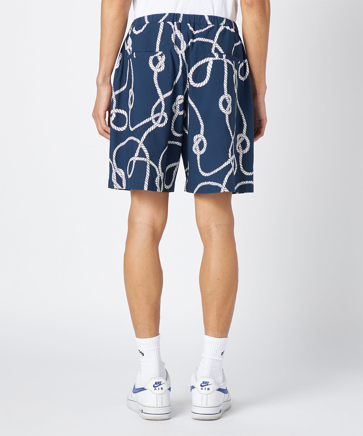 African Textile Shorts NAVY