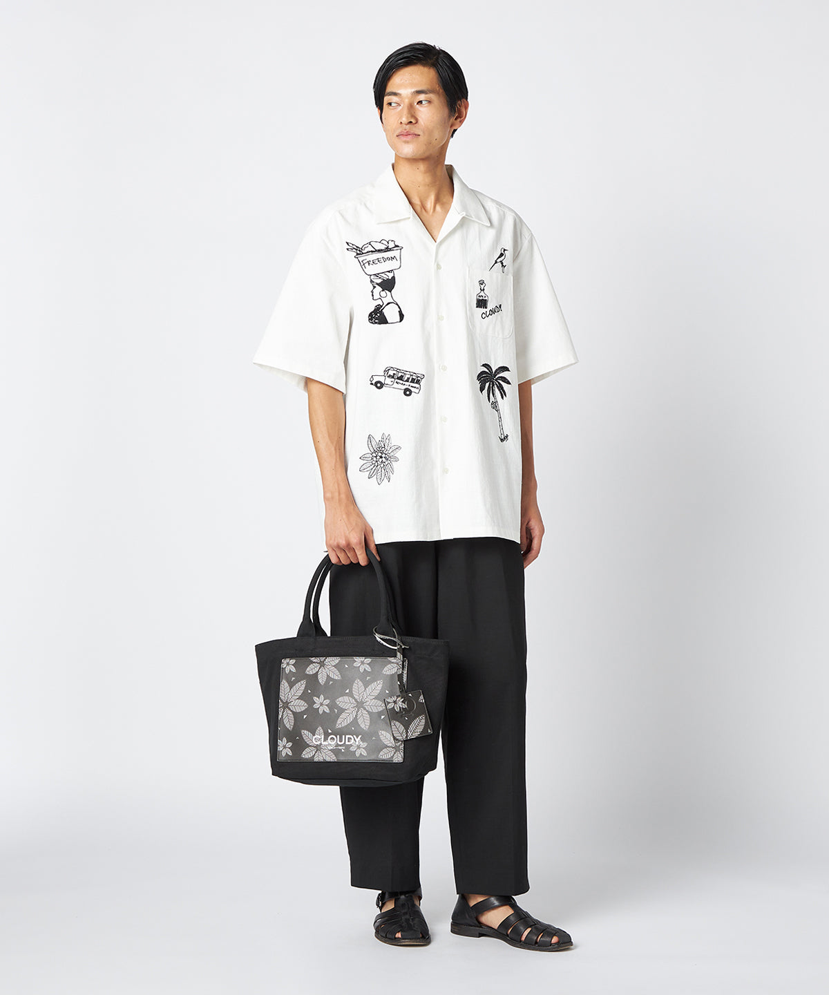 キャンバストートバッグ　BLACK（Sサイズ/Mサイズ）