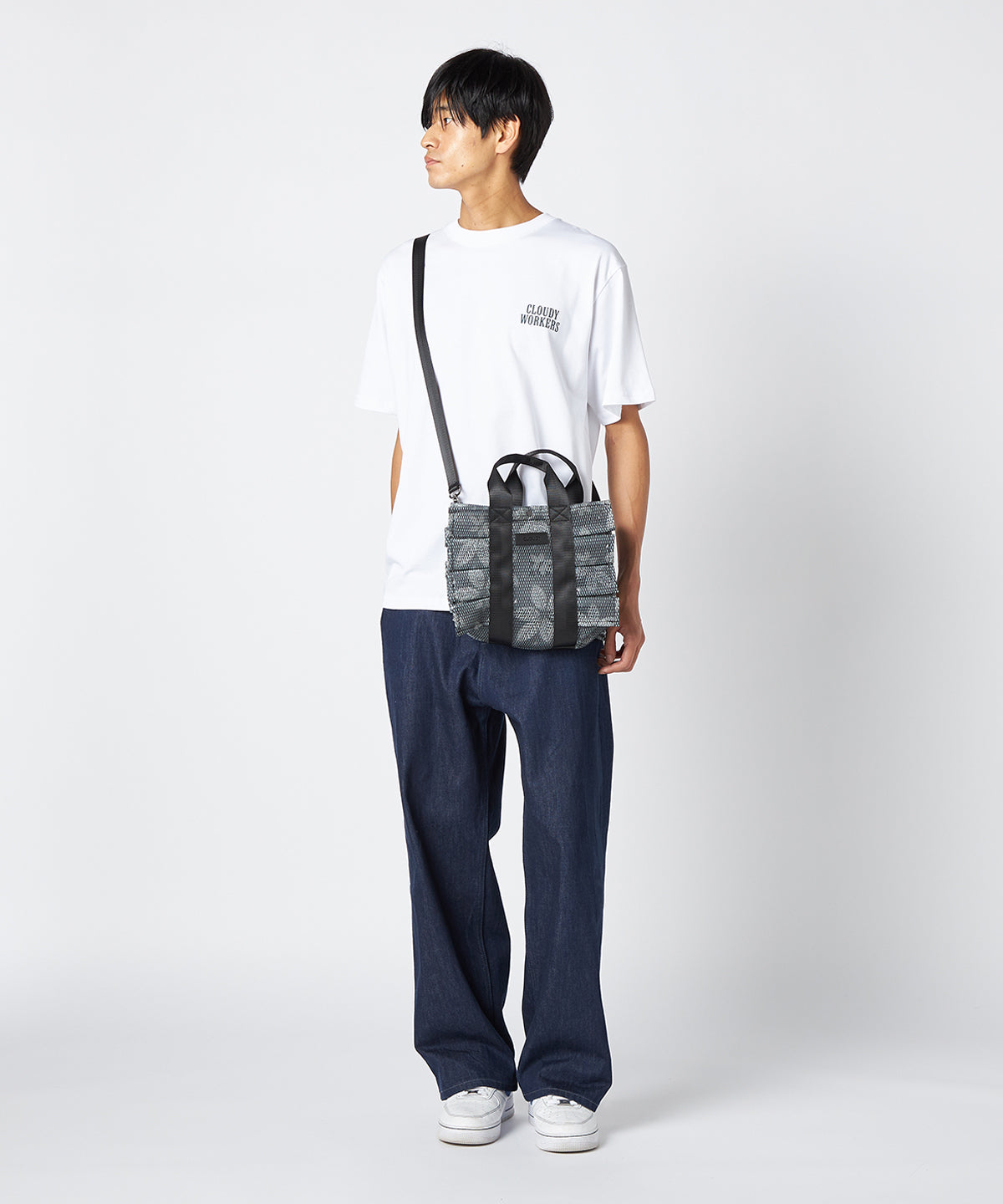 Mesh Frill Bag BLACK
