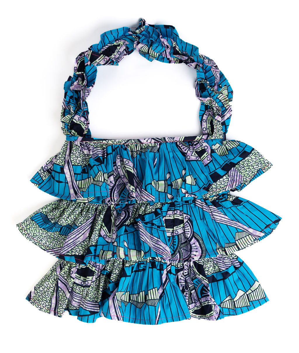 Kitenge Frill Shoulder Bag 351