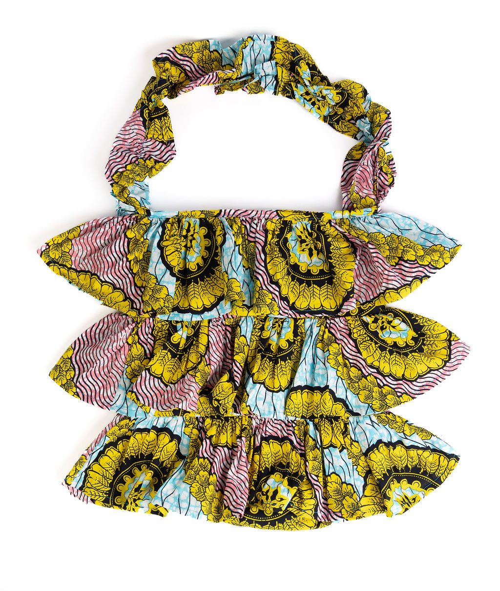 Kitenge Frill Shoulder Bag 355