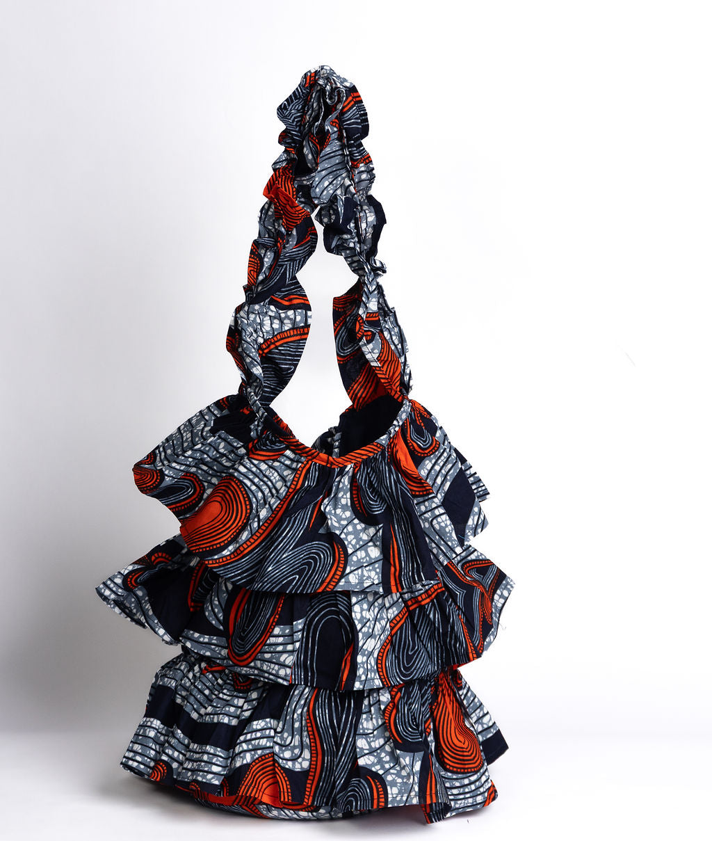 Kitenge Frill Shoulder Bag 357