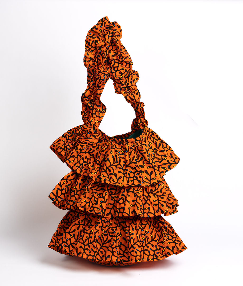 Kitenge Frill Shoulder Bag 362