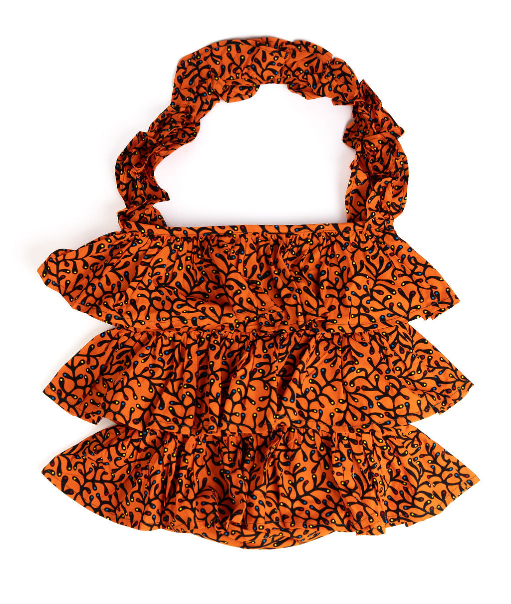 Kitenge Frill Shoulder Bag 362