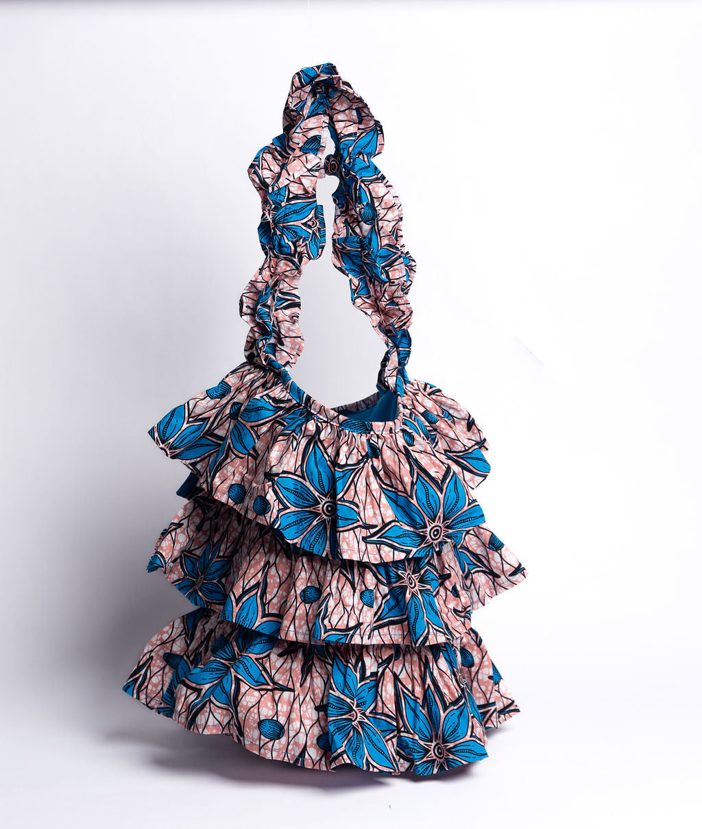 Kitenge Frill Shoulder Bag 363