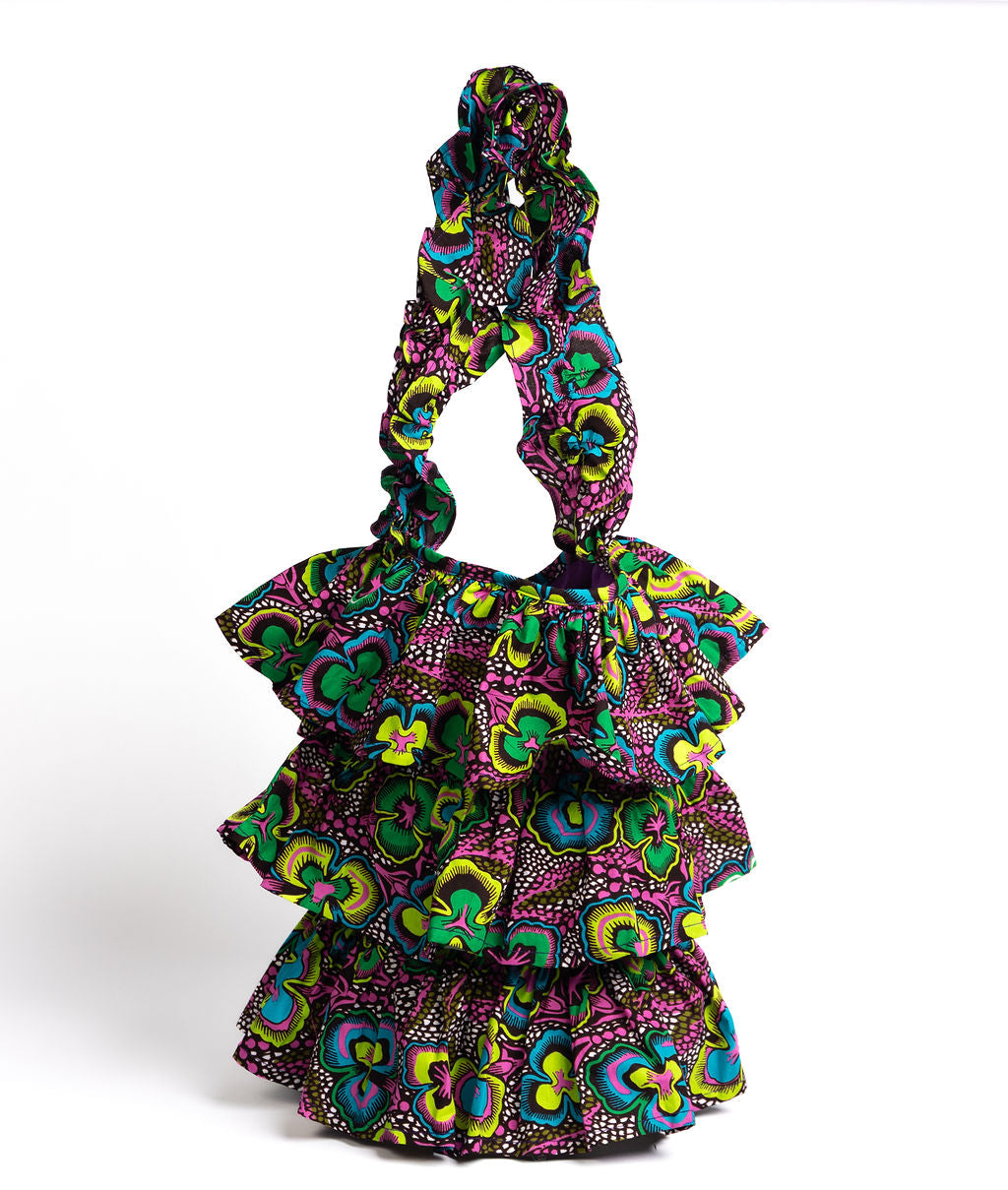 Kitenge Frill Shoulder Bag 364