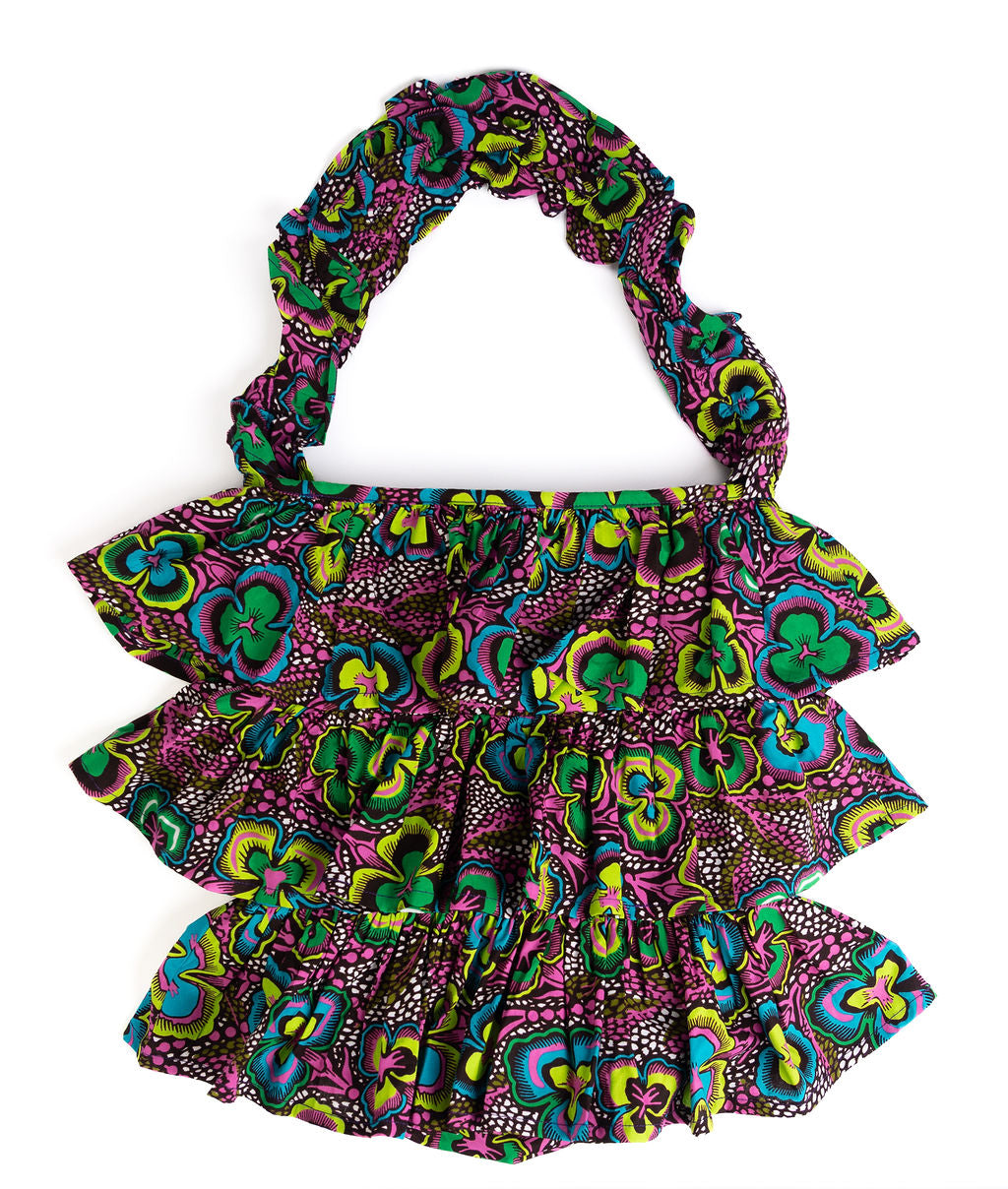 Kitenge Frill Shoulder Bag 364