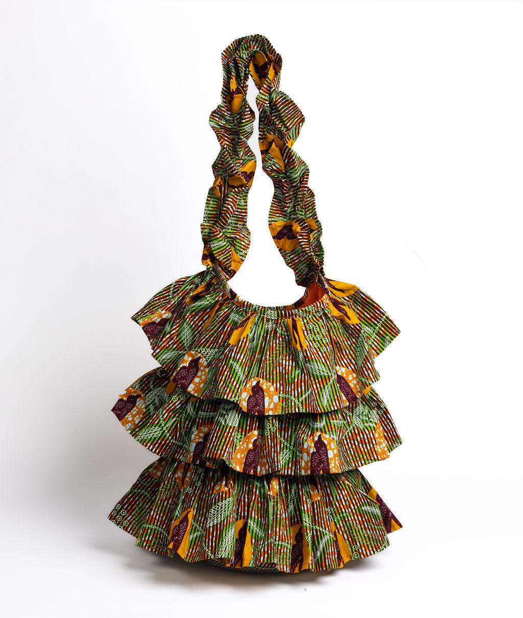 Kitenge Frill Shoulder Bag 367