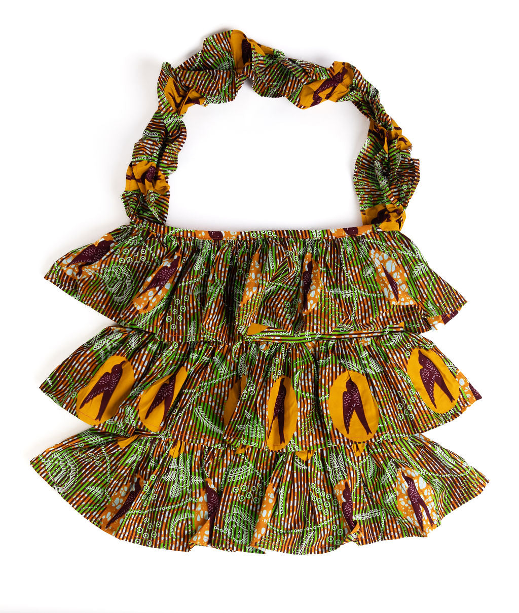 Kitenge Frill Shoulder Bag 367