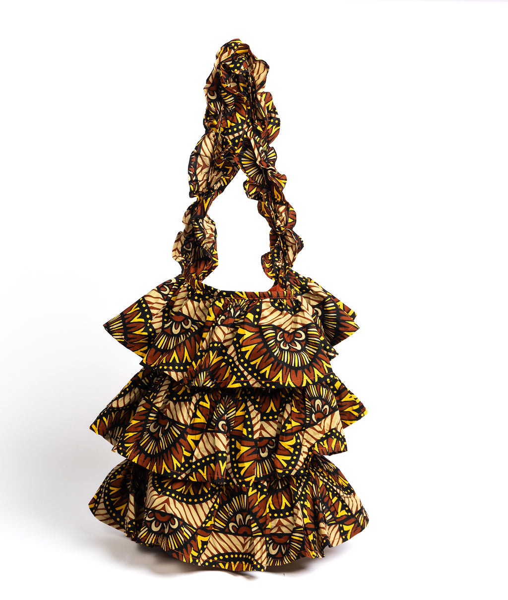 Kitenge Frill Shoulder Bag 370
