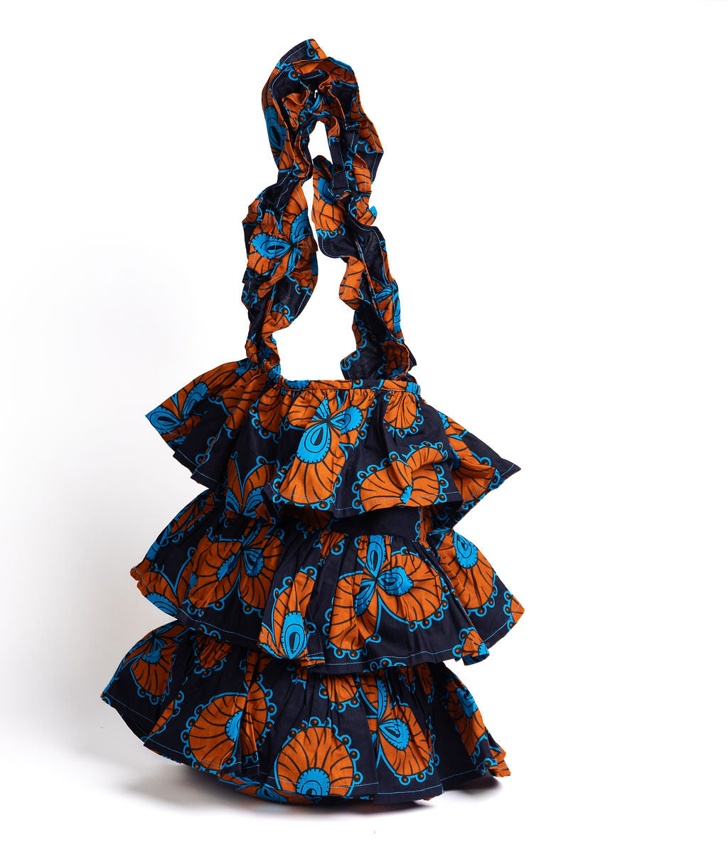 Kitenge Frill Shoulder Bag 371