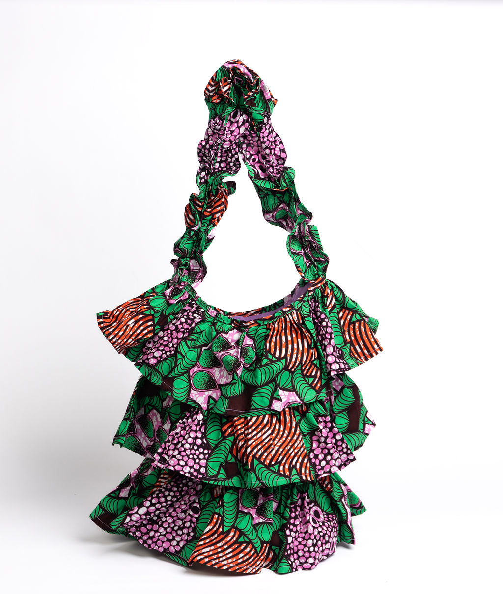 Kitenge Frill Shoulder Bag 372