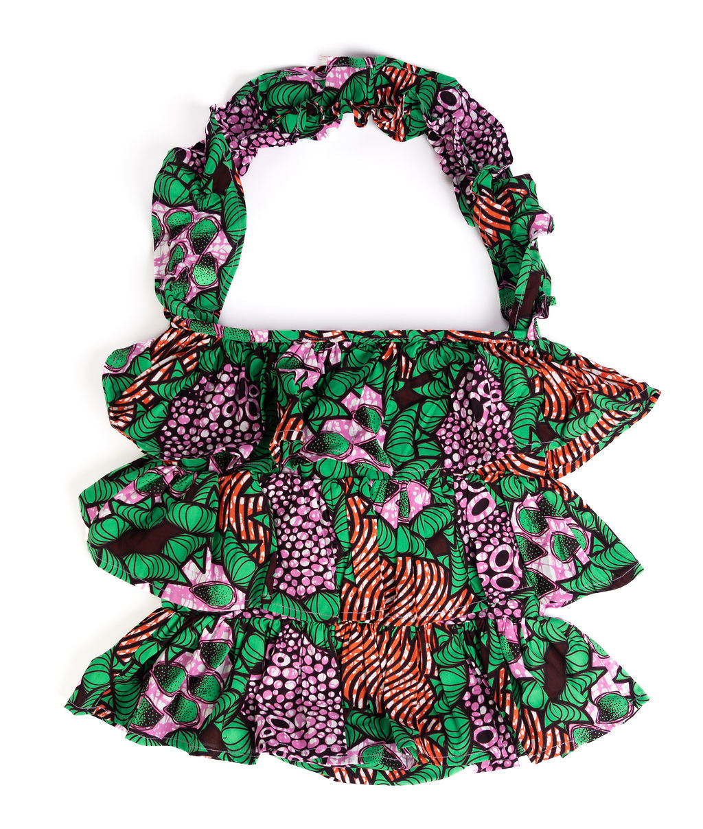 Kitenge Frill Shoulder Bag 372